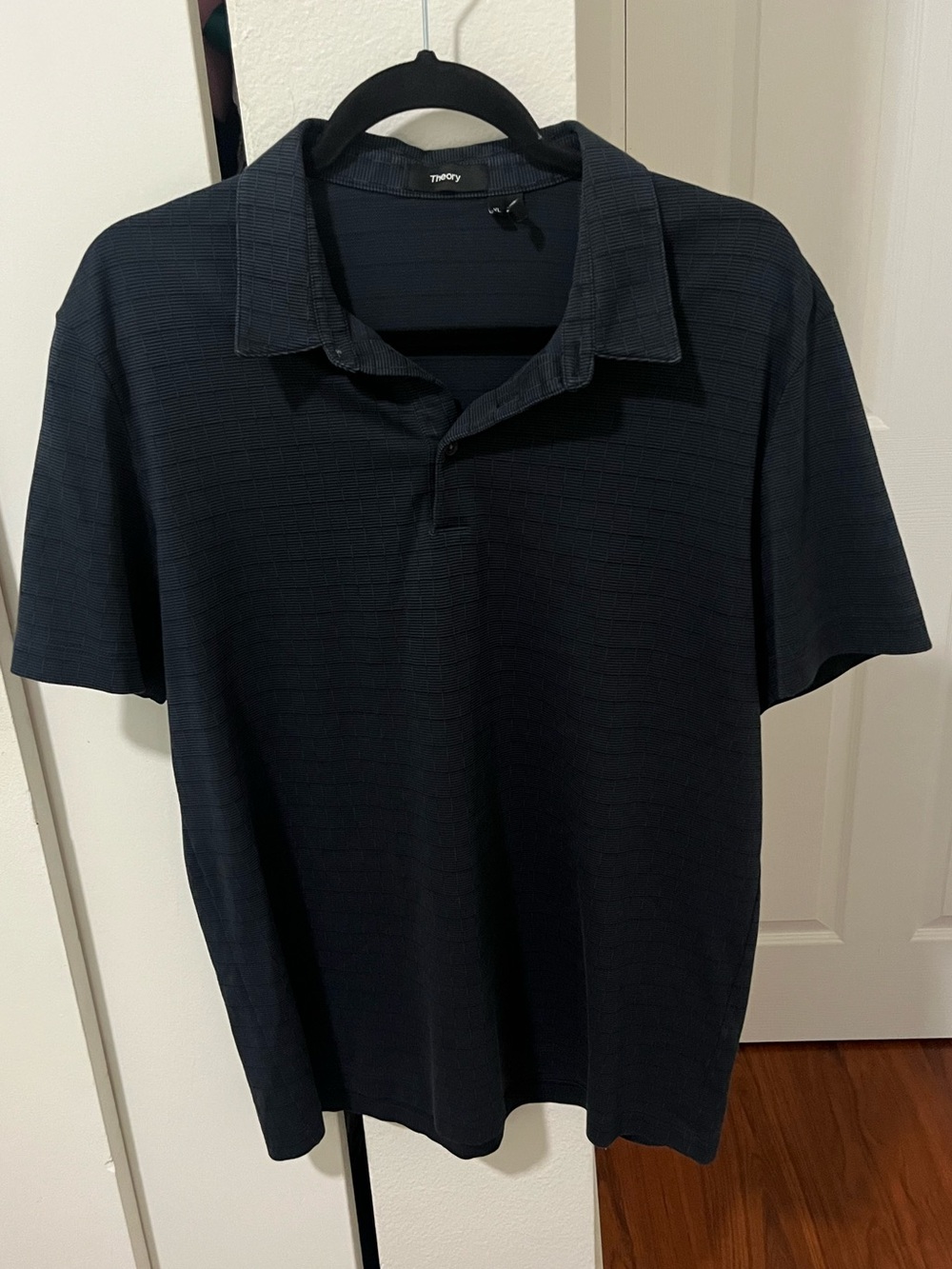 Theory Men’s Dark Navy Short-Sleeve Polo